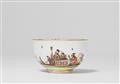 A Meissen porcelain tea bowl and saucer with Chinoiserie decor - image-4