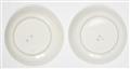 A pair of Ansbach porcelain dishes with famille rose decor - image-2