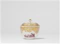 A Meissen porcelain dish and cover with landscape decor - image-1