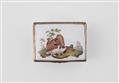 A Berlin KPM porcelain snuff box with poultry and a still life - image-1
