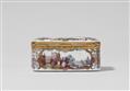 A Meissen porcelain snuff box with idealised landscapes - image-7