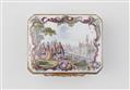 A Meissen porcelain snuff box with idealised landscapes - image-1