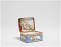 A porcelain snuff box with elegant couples and a depiction of Venus - image-3