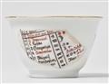 A Meissen porcelain tea bowl and saucer with merchant navy and calendar decor - image-3
