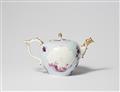 A Meissen porcelain teapot with clair de lune ground - image-2