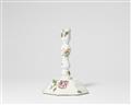 A Strasbourg faience candlestick with "fleurs esseulées" - image-2
