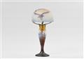 A coloured glass table lamp by the Gallé manufactory - image-1