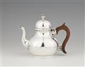 A George I London silver teapot - image-1