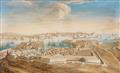 Italian School 19th century - Pair of views of La Valletta, Malta - image-1