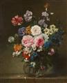 Hieronymus Galle the Elder - Two Floral Still Lifes - image-1