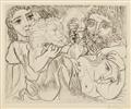 Pablo Picasso - Marie-Thérèse révant de métamorphoses: Elle-même et le sculpture buvant... - image-1