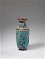 A large cloisonné enamel rouleau vase. Early 19th century - image-3