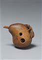A contemporary boxwood netsuke of a pear and two wasps by Alexander Derkachenko (born 1964). Kyiv. 2020 - image-5