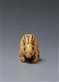A large ivory netsuke of a rabbit. 18th century - image-3