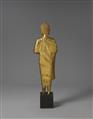 A Ratanakosin gilt and lacquered bronze figure of a Buddha. Thailand. 20th century - image-2