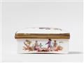 A Berlin enamel snuff box with figures in landscapes - image-4