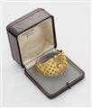 An 18k gold diamond cuff bangle - image-2