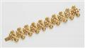 A German 18k gold Retro Style link bracelet. - image-1