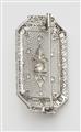 An 18k white gold and diamond Belle Epoque brooch. - image-2