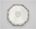A large George II silver salver - image-1