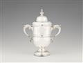 A George II silver cup and cover - image-1