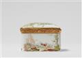 A Meissen porcelain snuff box with a portrait of a lady in negligée - image-5