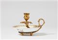 A Meissen porcelain chamberstick and saucer - image-1