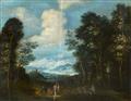 Johann Jacob Hartmann - Zwei bewaldete Landschaften mit Staffagefiguren - image-2