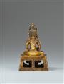 A Sino-tibetan gilt bronze figure of Amitayus. Qianlong era, around 1770 - image-2