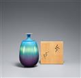 A Kutani vase by Tokuda Masahiko (1933-2009). Komatsu City, Ishikawa Prefecture. After 1980 - image-1
