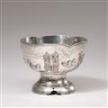 A double-walled silver bowl with translucent enamel. Around 1900 - image-2