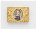 A German 14k four colour gold box with portrait of the electoral prince and landgrave Wilhelm II von Hessen. - image-2