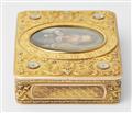 A German 14k four colour gold box with portrait of the electoral prince and landgrave Wilhelm II von Hessen. - image-6