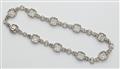 An important Art Déco platinum 18k gold and diamond necklace. - image-2