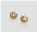 A pair of 18k yellow gold granulated earrings. - image-2