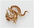 An 18k gold and diamond dragon brooch. - image-2
