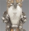 A silver and gold plated bronze candelabra made for Baron Abraham Oppenheim - image-3
