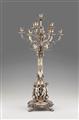 A silver and gold plated bronze candelabra made for Baron Abraham Oppenheim - image-1