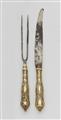 An Augsburg Rococo silver gilt cutlery set - image-1