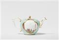 A Meissen porcelain teapot with celadon green ground - image-2