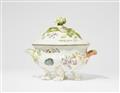 An oval Meissen porcelain tureen with vegetable motifs from the dinner service for Count Heinrich Brühl - image-1