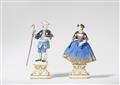 A museum quality Meissen porcelain pilgrim couple - image-2