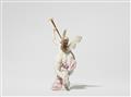 A Nymphenburg porcelain figure of Fama with a trumpet - image-3