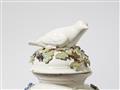 A faience vase with a bird finial - image-2