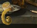 Willem Claesz. Heda - Stillleben mit Römer, venezianischem Flötenglas, einem Silberbecher neben einer blau-weißen Porzellanschale mit geschälter Zitrone und einem Messer, alles in einer Steinnische arrangiert - image-3
