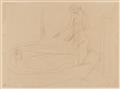 Ernst Ludwig Kirchner - Schilflandschaft (An den Moritzburger Teichen).
Verso: Akte in Wanne - image-2