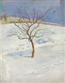 August Macke - Baum in verschneiter Landschaft - image-1