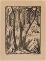 Otto Mueller - Waldlandschaft mit kleinen Figuren 2 - image-1