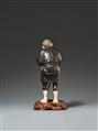 Okimono eines Bauern. Bronze und Elfenbein. Frühes 20. Jh. - image-2