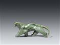 A modernist bronze figure of a tiger. Late 20th century - image-1